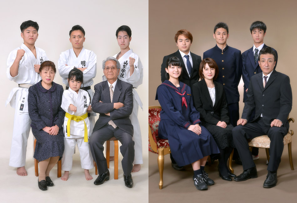 家族写真 記念撮影